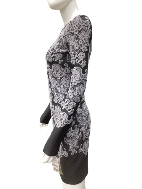 Nicole Miller Size 2 Black & Grey Dress  Renee's Resale Clothing Outlet