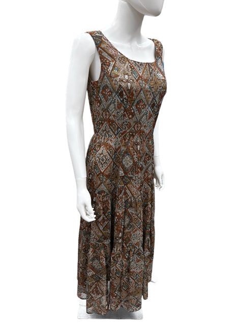 coldwater creek fall dresses coldwater creek Size 6 Brown Print Dress – Renee's Resale Clothing Outlet