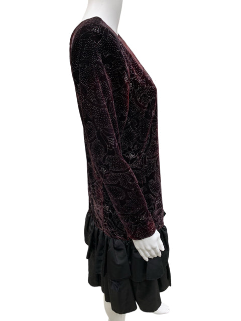 jessica howard burgundy dress Jessica Howard Womens Blouson Knee Length Dress Maroon Long Sleeve Cowl Neck Party Solid Plus 22W at Amazon Women's Clothing store
