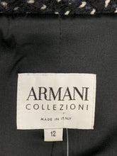 Load image into Gallery viewer, Armani Collezioni Size 12 Black, White, Grey Blazers