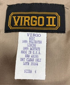 Virgo II-Vintage Size 6 Green Dress