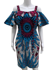 Vintage Size Medium Multi-Color Dress