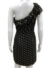 Load image into Gallery viewer, allen schwartz Size 2 Black &amp; Yellow Dress