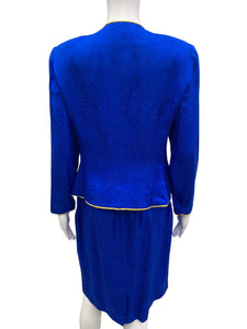 Adrianna Papell Size Medium Blue & Gold 2 piece
