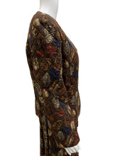 Load image into Gallery viewer, Christine Jaguin Size 14 Brown Print suit