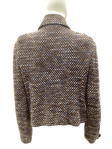St John Size 12 Brown Print Blazers