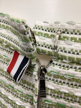 Load image into Gallery viewer, THOM BROWNE Size 12 Green &amp; White Skirt