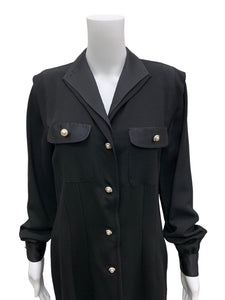 LIHLI- Vintage Size 10 Black Dress