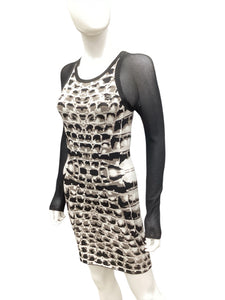 Parker Size Small Black & Animal Dress