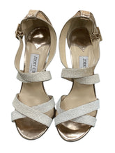 Load image into Gallery viewer, JIMMY CHOO Size 9 Gold Shoes
