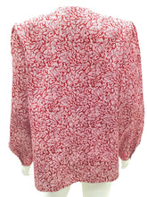 Load image into Gallery viewer, Dian Von Furstenberg Size M/L Red &amp; White Top