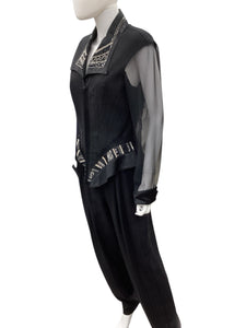CACHE Size 12 Black Jumpsuit