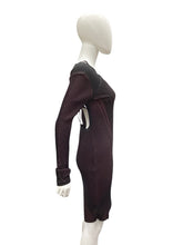 Load image into Gallery viewer, roberto cavalli Size M/L Black &amp; Wine Dress