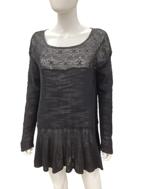 free people Size Medium Black Top