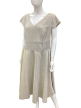 Load image into Gallery viewer, Oleg Cassini Size 20w Gold &amp; Silver Dress