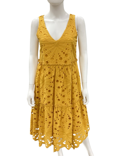 Trina Turk Size Small Mustard Dress