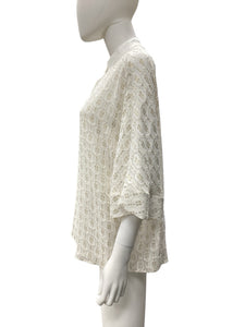 tory burch Size Small white & gold Top