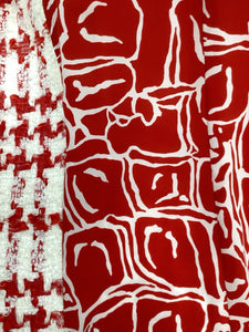 escada Size 12 Red & White 2 piece