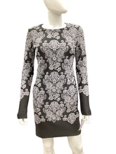 Load image into Gallery viewer, Nicole Miller Size 2 Black &amp; Grey Dress