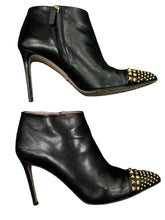 Load image into Gallery viewer, GUCCI Size 6 Black &amp; Gold Bootie
