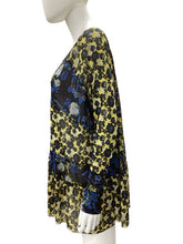 Load image into Gallery viewer, free people Size Oversized Blue &amp; Yellow Top