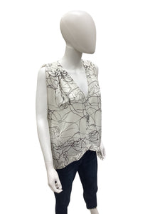 ulla johnson Size Small White Print Top