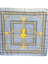 Load image into Gallery viewer, BURBERRY Blue &amp; Gold Scarf