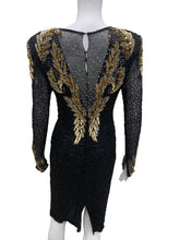 Load image into Gallery viewer, Lawerance Kazar Size Small Black/Colors Dress