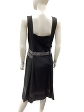 Load image into Gallery viewer, tory burch Size 10 black &amp; Silver Dress