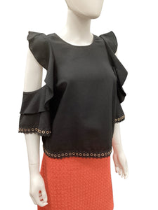 MISA Los Angeles Size xs Black & Gold Top