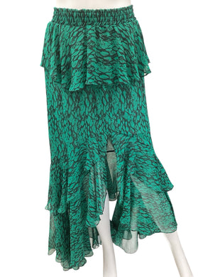 MISA Los Angeles Size xs Green & Black Skirt