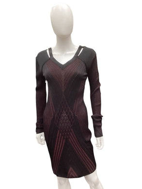 roberto cavalli Size M/L Black & Wine Dress