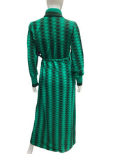 Load image into Gallery viewer, Made In Italy Size S/M Black &amp; Green Duster