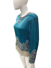 Load image into Gallery viewer, Saks 5th Ave Size Medium Turquoise Top
