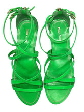 Load image into Gallery viewer, MIU MIU Size 8.5 neon green Shoes