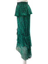 Load image into Gallery viewer, MISA Los Angeles Size xs Green &amp; Black Skirt