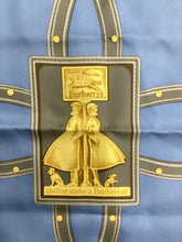 Load image into Gallery viewer, BURBERRY Blue &amp; Gold Scarf