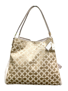 Coach Off White & Gold Purse