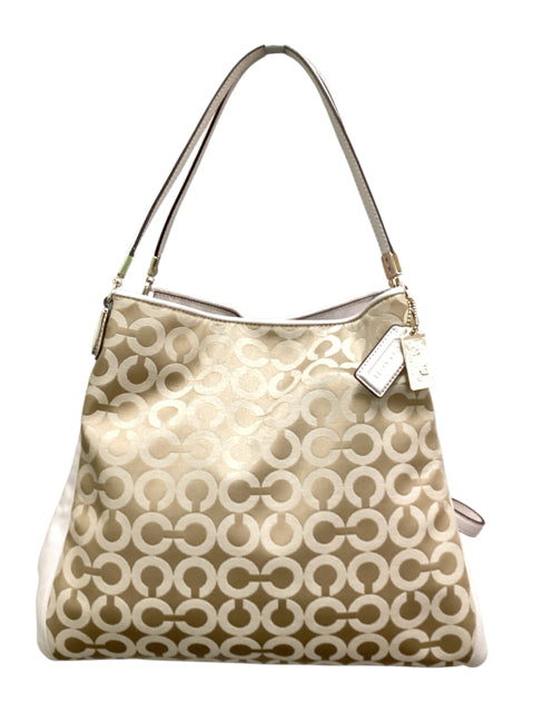 Coach Off White & Gold Purse