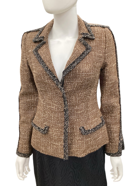 PILAR ROSSI Size Small Brown & Black Blazers