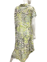 Load image into Gallery viewer, KOZAN Size 1x Green Print Dress