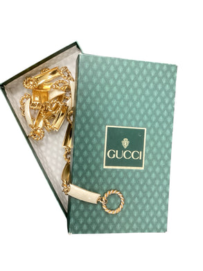 GUCCI white & gold jewelry