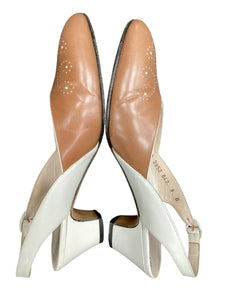 Ferragamo Size 6 Brown & white Shoes