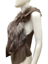 Load image into Gallery viewer, Adrienne landau Size Medium Brown Vest