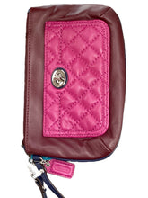 Load image into Gallery viewer, Coach Maroon &amp; Pink Purse