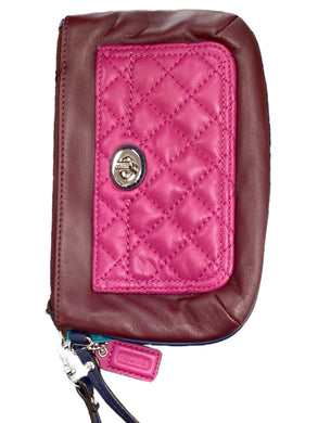 Coach Maroon & Pink Purse