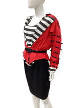 Load image into Gallery viewer, Black/Red/White IIF- Vintage Size Small - Jacket