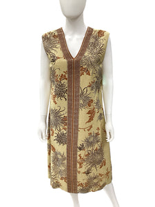 Alfred Shaheen-Vintage Size XL/1X Gold Print 2 piece