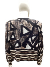 Load image into Gallery viewer, St John Size 12 Brown &amp; Black Cardigan