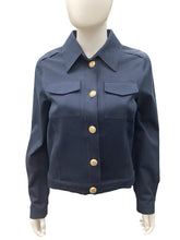 Load image into Gallery viewer, Oscar de la Renta Size 4 Navy Jacket